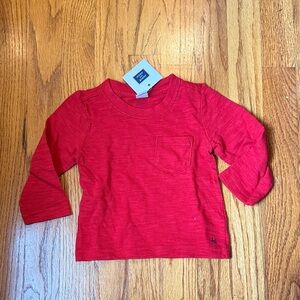 Janie and Jack Red Long Sleeve Kids Tee